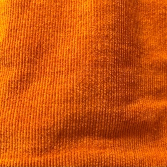 ORANGE corduroy stretchy jacket size small - Picture 4 of 10